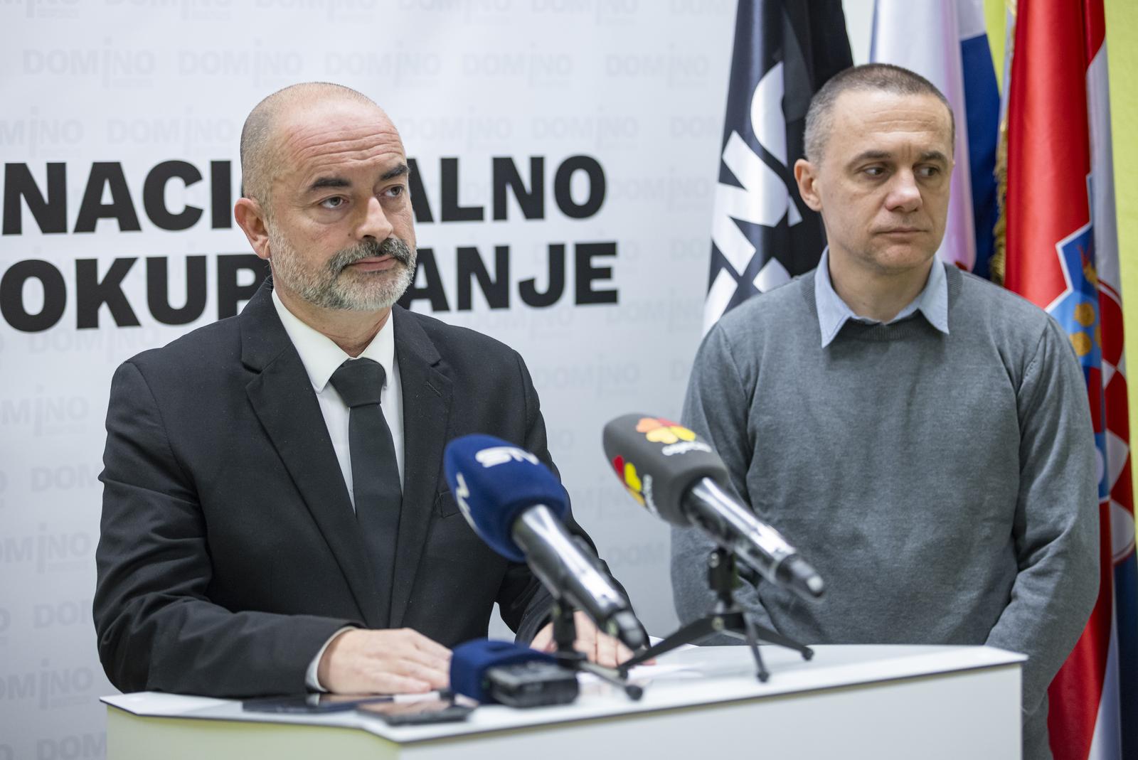 24.02.2025., Osijek - Saborski zastupnik Kresimir Cabaj odrzao je konferenciju za medije u prostorijama stranke Dom i nacionalno okupljanje. Photo: Davor Javorovic/PIXSELL