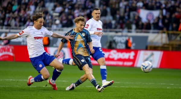 26.02.2025., Split - Stadion Poljud - SuperSport Hrvatski nogometni kup, cetvrtfinale, HNK Hajduk - HNK Rijeka Photo: Sime Zelic/PIXSELL