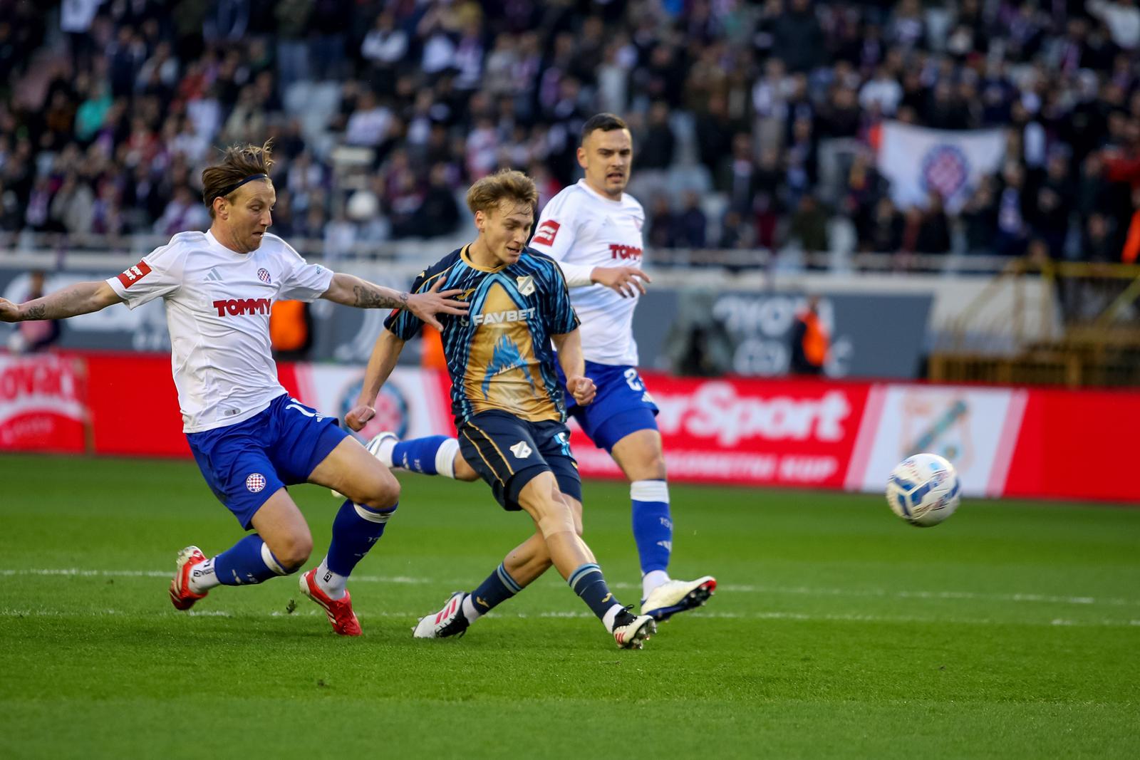 26.02.2025., Split - Stadion Poljud - SuperSport Hrvatski nogometni kup, cetvrtfinale, HNK Hajduk - HNK Rijeka Photo: Sime Zelic/PIXSELL