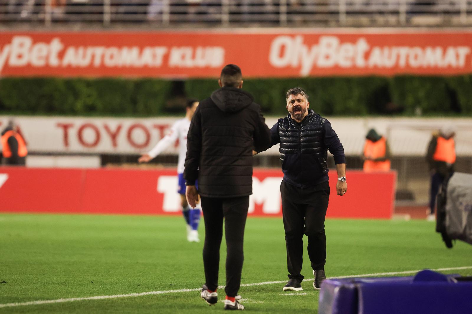 26.02.2025., stadion Poljud, Split - SuperSport Hrvatski nogometni kup, cetvrtfinale, HNK Hajduk - HNK Rijeka. Photo: Zvonimir Barisin/PIXSELL