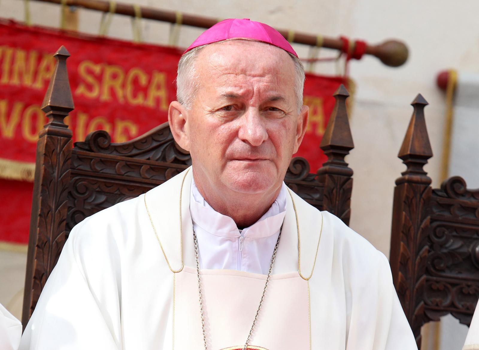29.09.2021.,Sibenik-Biskupi na proslavi sv Mihovila.Ranko Vidovic,biskup hvarski.rPhoto: Dusko Jaramaz/PIXSELL