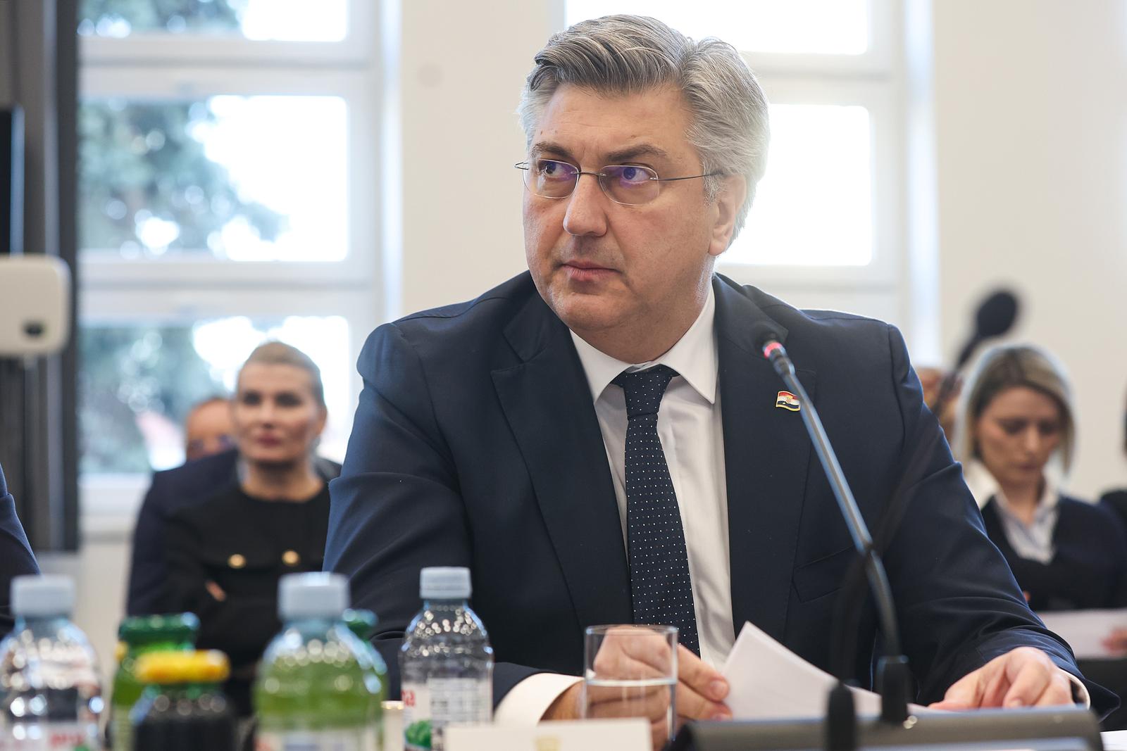 30.01.2025.Zagreb - Na  saborskoj sjednici Odbora za poljoprivredu premijer Andrej Plenković  predstavio je kandidata  za novog ministra poljoprivrede, šumarstva i ribarstva Davida Vlajčića Photo: Goran Stanzl/PIXSELL