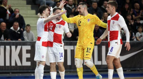 31.01.2025., Pula: U pulskom Domu sportova Mate Parlov, igra se futsal kvalifikacijska utakmica za EP 2026., izmedju Hrvatske i Azerbejdzana. Photo: Sasa Miljevic / PIXSELL/PIXSELL