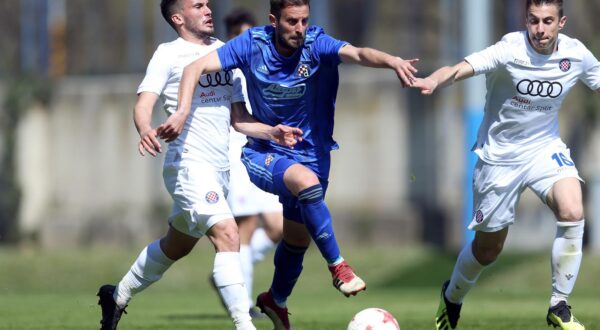 Zagreb: Dinamo i Hajduk odigrali bez pobjednika u Drugoj HNL 31.03.2019., Zagreb - Hitrec Kacijan stadion, Zagreb - Druga HNL, 18. kolo, GNK Dinamo II - Hajduk II. Tomislav Barisic. rPhoto: Luka Stanzl/PIXSELL
