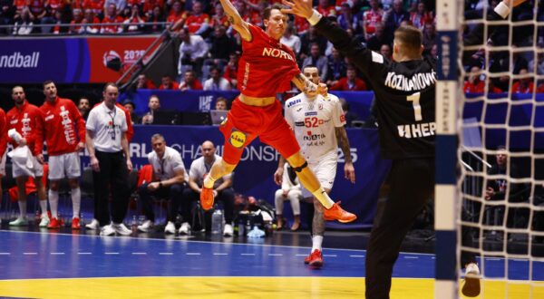 Handball - IHF Handball World Championships 2025 - Final - Croatia v Denmark - Unity Arena, Oslo, Norway - February 2, 2025 Denmark's Emil Jakobsen in action REUTERS/Susana Vera Photo: SUSANA VERA/REUTERS
