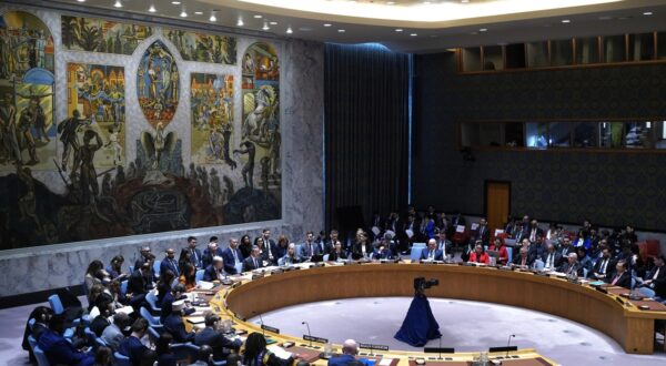 UNITED NATIONS, Feb. 19, 2025  -- Chinese Foreign Minister Wang Yi, also a member of the Political Bureau of the Communist Party of China Central Committee, chairs the UN Security Council's high-level meeting on "Practicing multilateralism, reforming and improving global governance" at the UN headquarters in New York on Feb. 18, 2025.,Image: 965905440, License: Rights-managed, Restrictions: , Model Release: no, Credit line: Wu Xiaoling / Xinhua News / Profimedia