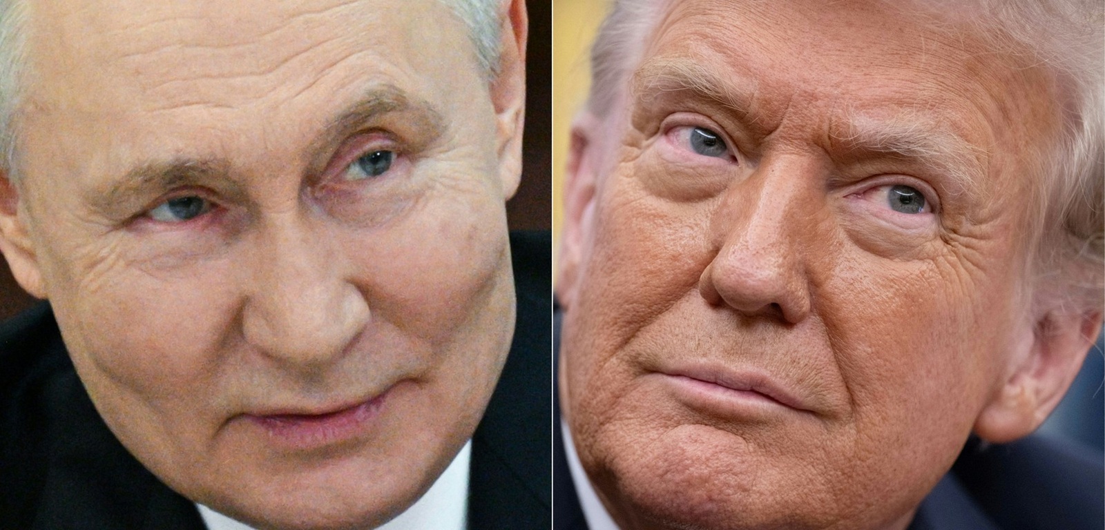 (COMBO) This combination of pictures created on February 12, 2025 shows Russia's President Vladimir Putin in Moscow on January 24, 2025 and US President Donald Trump in Washington, DC, on February 11, 2025.
 Russian President Vladimir Putin told his US counterpart Donald Trump in a phone call on February 12, 2025, that "peaceful negotiations" on ending the Ukraine conflict were possible, the Kremlin said.,Image: 962853873, License: Rights-managed, Restrictions: ** Editor's note : Putin image is distributed by the Russian state owned agency Sputnik ** 
  -, Model Release: no, Credit line: Jim WATSON / AFP / Profimedia
