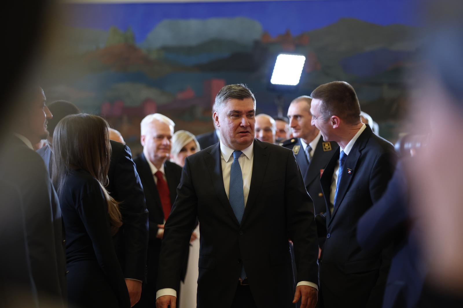 18.02.2025., Zagreb - Svecana inauguracija novoizabranog hrvatskog predsjednika Zorana Milanovica odrzana u Predsjednickim dvorima na Pantovcaku   Photo: HINA/POOL/PIXSELL
