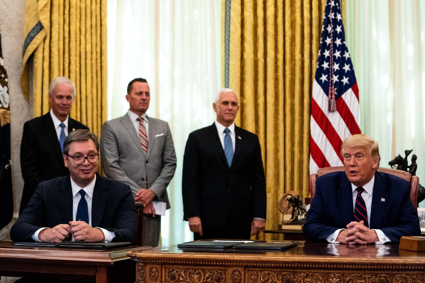 Aleksandar Vučić i Donald Trump