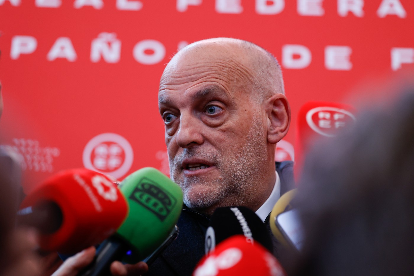 December 16, 2024, Las Rozas, Madrid, SPAIN: Javier Tebas, President of LaLiga, attends the General Assembly for the elections to the Presidency and the Delegated Commission of the RFEF at Ciudad del Futbol on December 16, 2024, in Las Rozas, Madrid, Spain.,Image: 947403940, License: Rights-managed, Restrictions: , Model Release: no, Credit line: Dennis Agyeman / Zuma Press / Profimedia