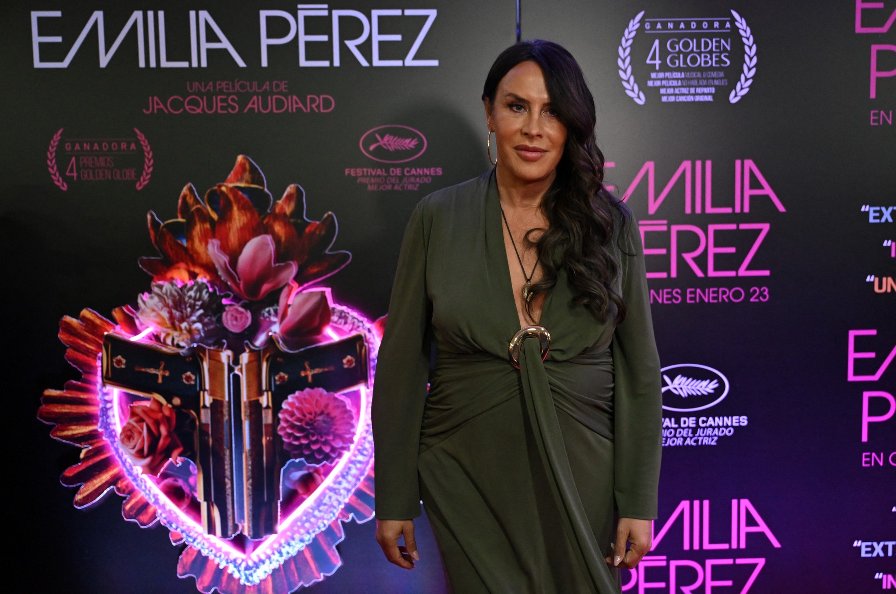 Spanish actress Karla Sofia Gascon arrives for the media presentation of the film 'Emilia Perez' in Bogota on January 17, 2025.,Image: 954769489, License: Rights-managed, Restrictions: , Model Release: no, Credit line: Raul ARBOLEDA / AFP / Profimedia