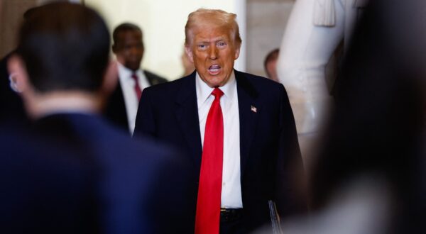 US President Donald Trump arrives to speak during the National Prayer Breakfast at the US Capitol in Washington, DC, on February 6, 2025.,Image: 960783698, License: Rights-managed, Restrictions: , Model Release: no, Credit line: Ting Shen / AFP / Profimedia