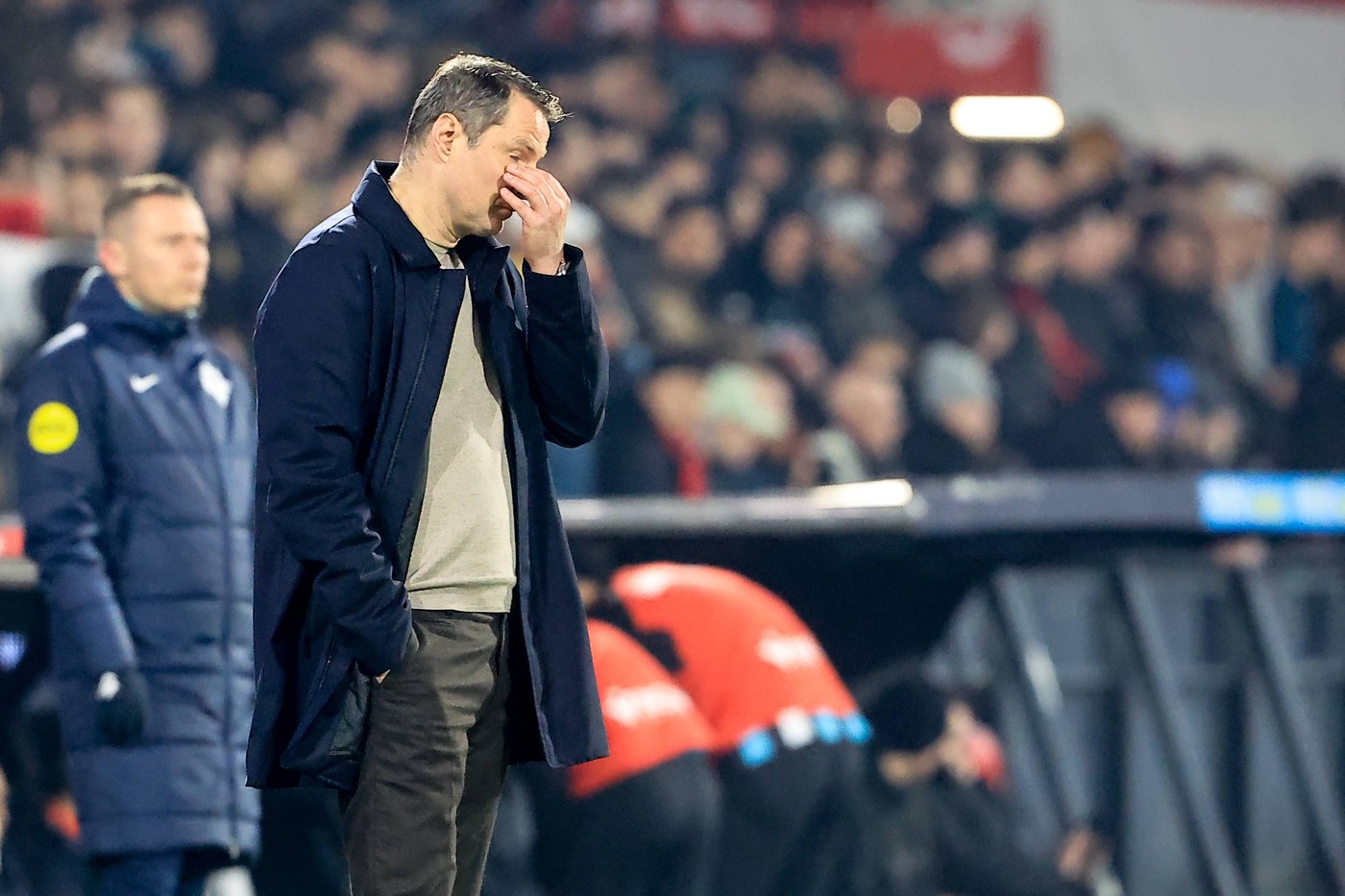ROTTERDAM , 08-02-2025 , Stadium de Kuip , Dutch Eredivisie football , season 2024 / 2025 , Feyenoord - Sparta, Feyenoord trainer Brian Priske Feyenoord - Sparta x27798905x Copyright:,Image: 961833367, License: Rights-managed, Restrictions: PUBLICATIONxNOTxINxNED, Model Release: no, Credit line: IMAGO / imago sportfotodienst / Profimedia