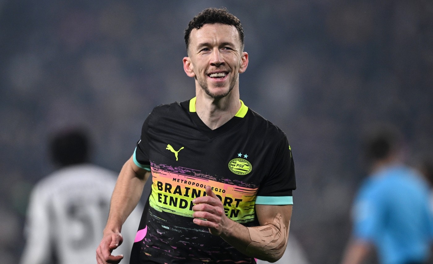 Mg Torino 11/02/2025 - Champions League / Juventus-Psv Eindhoven / foto Matteo Gribaudi/Image nella foto: esultanza gol Ivan Perisic,Image: 962450983, License: Rights-managed, Restrictions: PUBLICATIONxNOTxINxITA, Model Release: no, Credit line: www.imagephotoagency.it / imago sportfotodienst / Profimedia