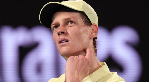 (FILES) Italy's Jannik Sinner reacts after a point against Germany's Alexander Zverev during their men's singles final match on day fifteen of the Australian Open tennis tournament in Melbourne on January 26, 2025. Jannik Sinner has accepted a three-month ban from tennis, from February 9 to May 4, 2025, after the world number one admitted team mistakes led to him twice testing positive for traces of banned substance clostebol in March 2024.,Image: 964232445, License: Rights-managed, Restrictions: -- IMAGE RESTRICTED TO EDITORIAL USE - STRICTLY NO COMMERCIAL USE --, Model Release: no, Credit line: DAVID GRAY / AFP / Profimedia