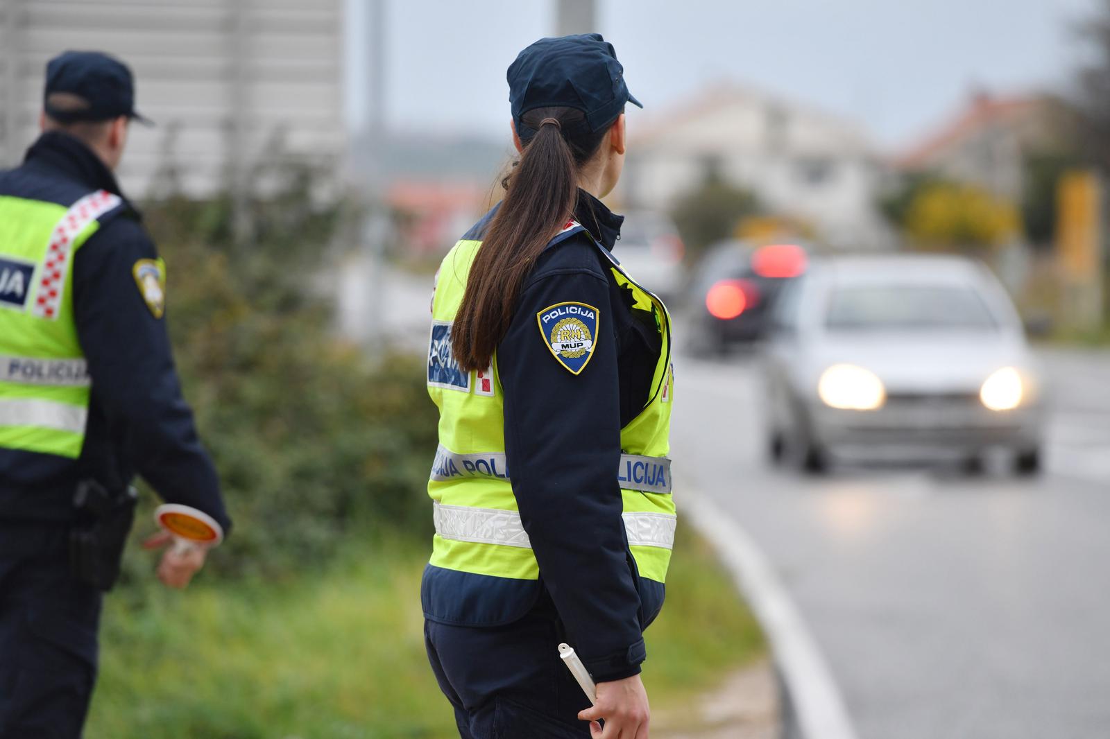 20.11.2024., Sibenik - Pojacane kontrole prometne policije na prometnicama grada Sibenika. Photo: Hrvoje Jelavic/PIXSELL