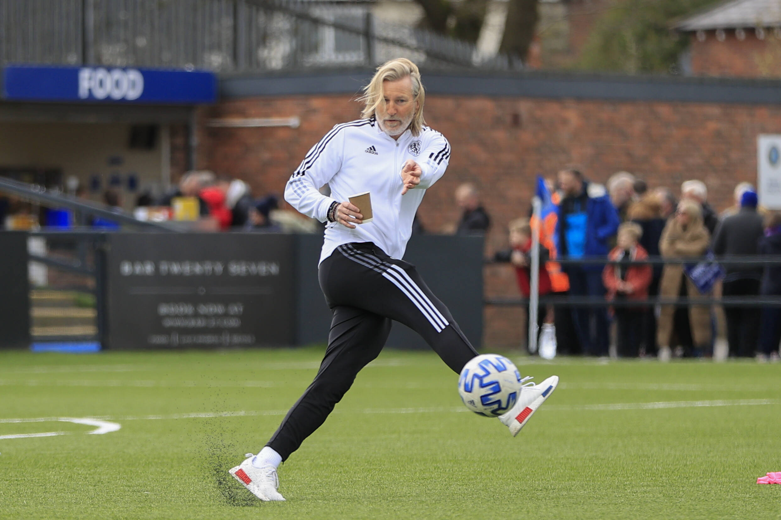 North West Counties Macclesfield Town v AFC Liverpool Robbie Savage Director of Football at Macclesfield FC Macclesfield Moss Rose Stadium Cheshire United Kingdom Copyright: xConorxMolloy/NewsxImagesx