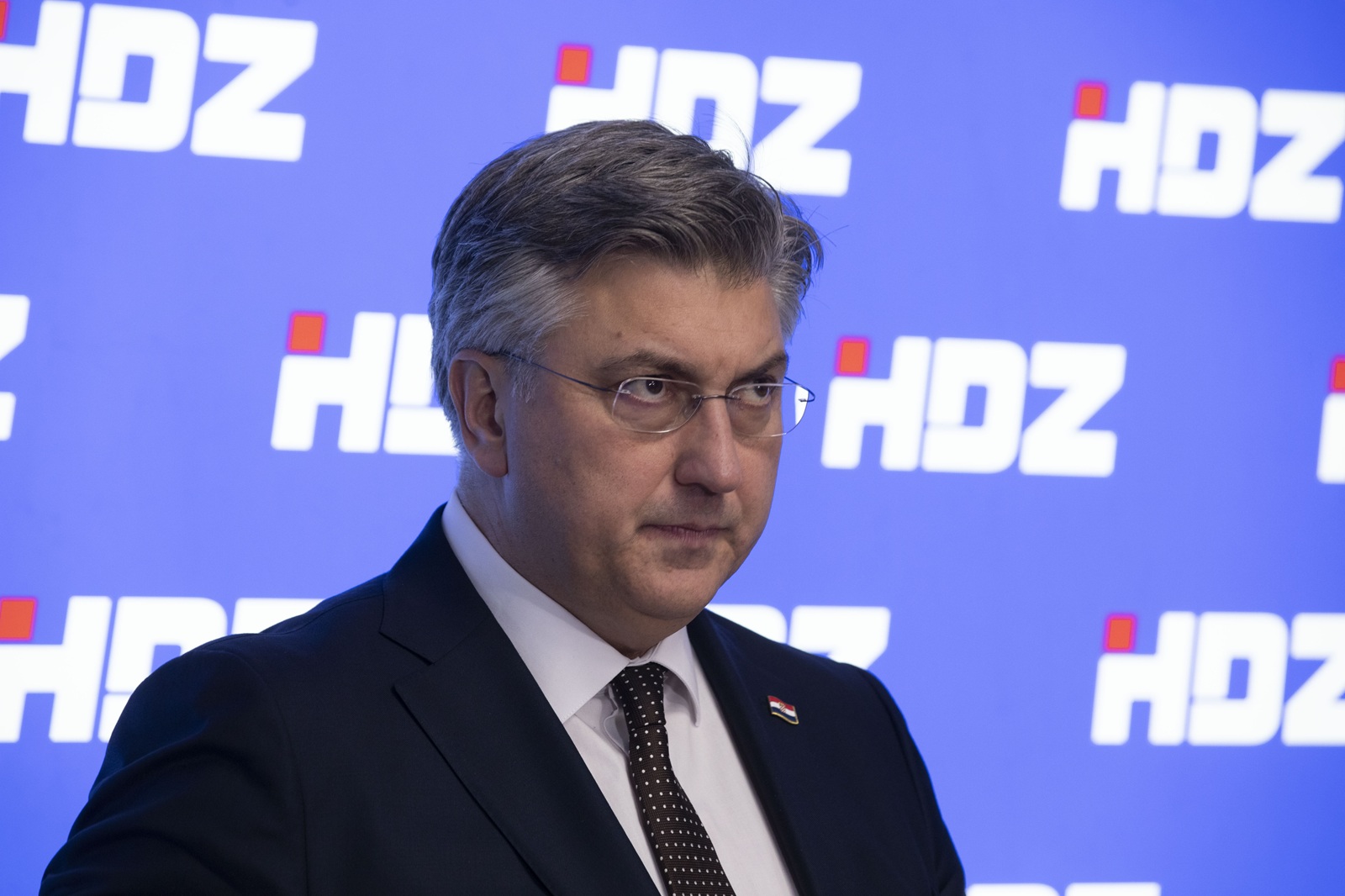 Zagreb, 18.03.2025 - Izjava nakon zajedničke sjednice Predsjedništva i Nacionalnog odbora HDZ-a. Na fotografiji Andrej Plenković.
foto HINA/ Daniel KASAP/ dk