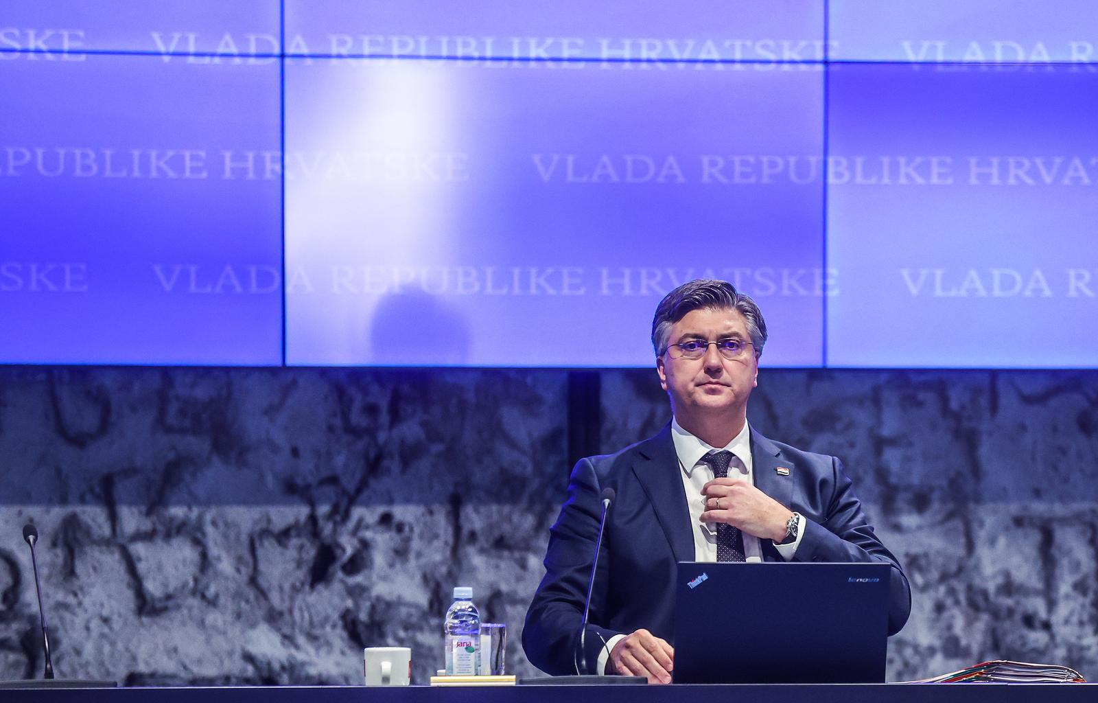 19.03.2025., Zagreb - U Nacionalnoj i sveucilisnoj knjiznici odrzana je sjednica Vlade Republike Hrvatske. predsjednik Vlade RH Andrej Plenkovic Photo: Slavko Midzor/PIXSELL