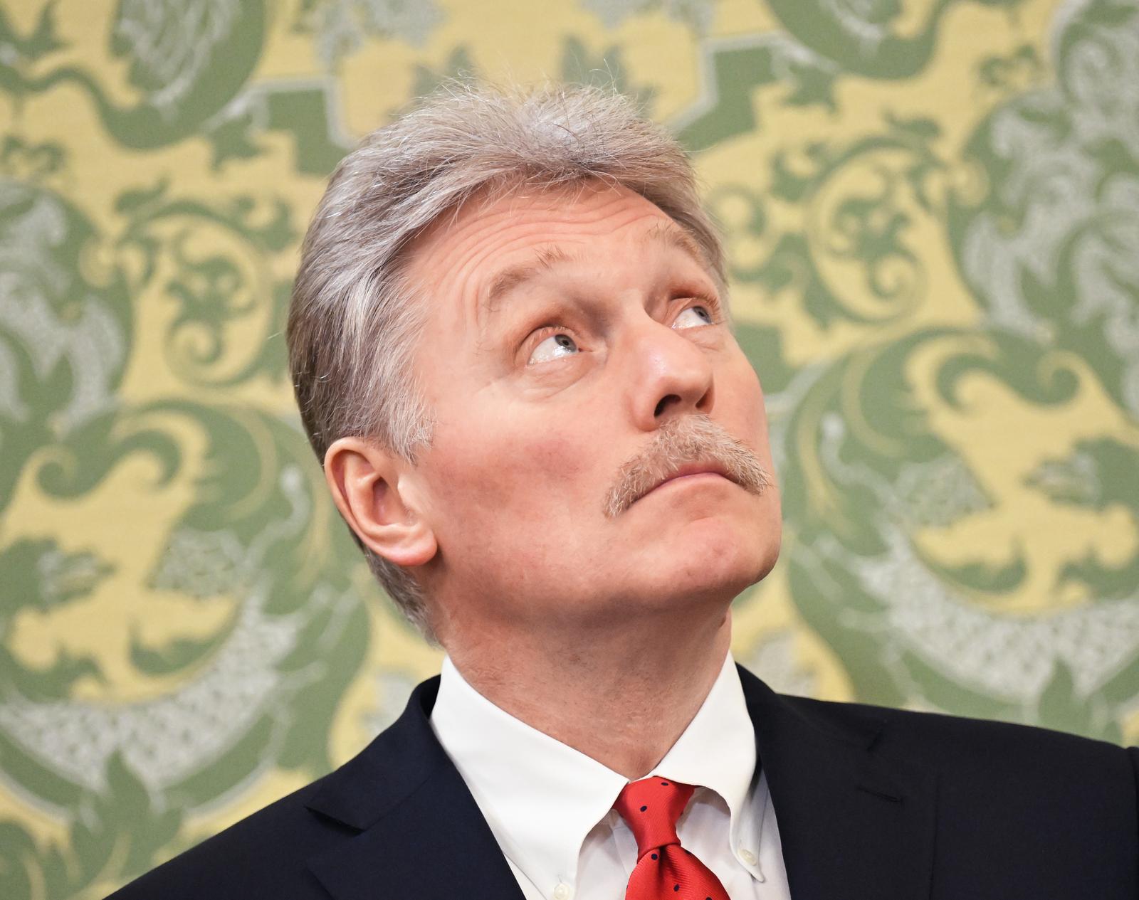 Deputy Head of the Russian Presidential Administration, Press Secretary of the Russian President Dmitry Peskov before the meeting.
Credit: Dmitry Azarovv/Kommersant Photo/Sipa USA Photo: Kommersant Photo Agency/SIPA USA
