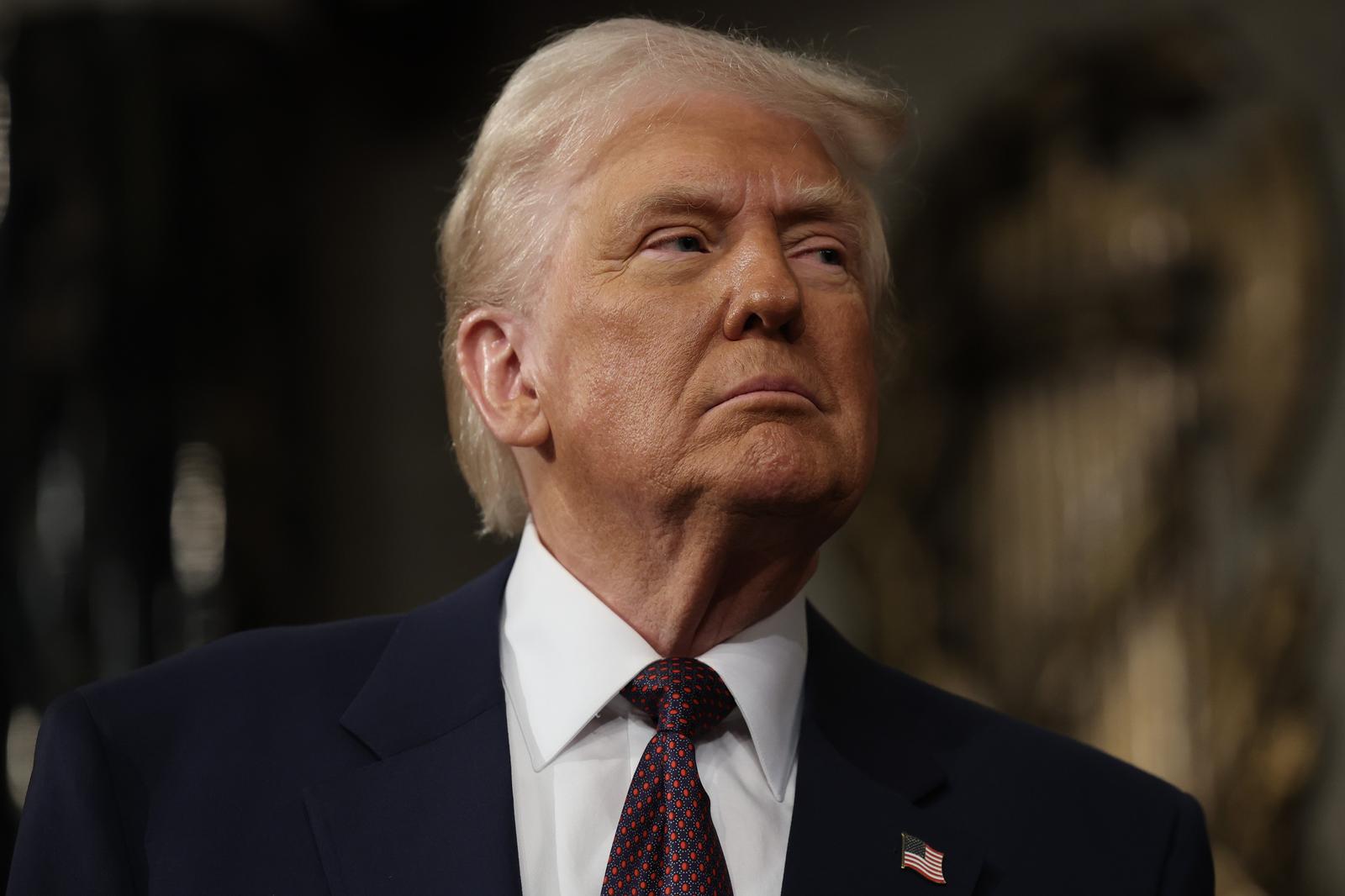 WASHINGTON, DC - MARCH 04: U.S. President Donald Trump addresses a joint session of Congress at the U.S. Capitol on March 04, 2025 in Washington, DC. President Trump was expected to address Congress on his early achievements of his presidency and his upcoming legislative agenda. 
Credit: Win McNamee / Pool via CNP/AdMedia Photo: CNP/AdMedia/NEWSCOM