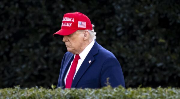 WASHINGTON  February 28 2025: President Donald Trump leaves the White House and walks towards Marine One, just hours after a tense meeting with Zelenskyy. (Photo by Joshua Sukoff/Medill News Service/Sipa USA) Photo: Joshua Sukoff/SIPA USA