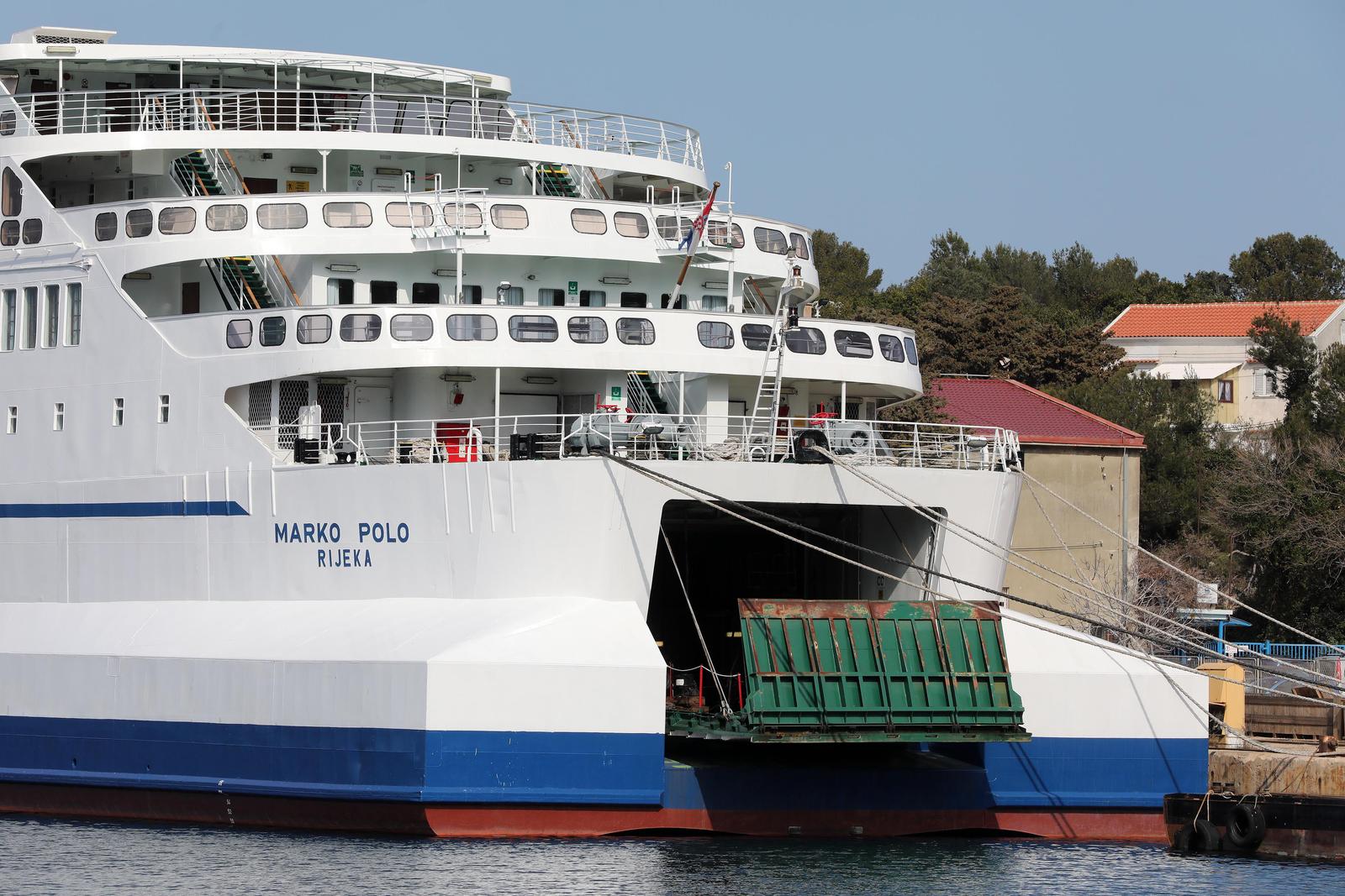 04.03.2022., Mali Losinj - Brodovi Jadrolinije u brodogradilistu Losinjska plovidba - Brodogradiliste d.o.o.   Photo: Goran Kovacic/PIXSELL