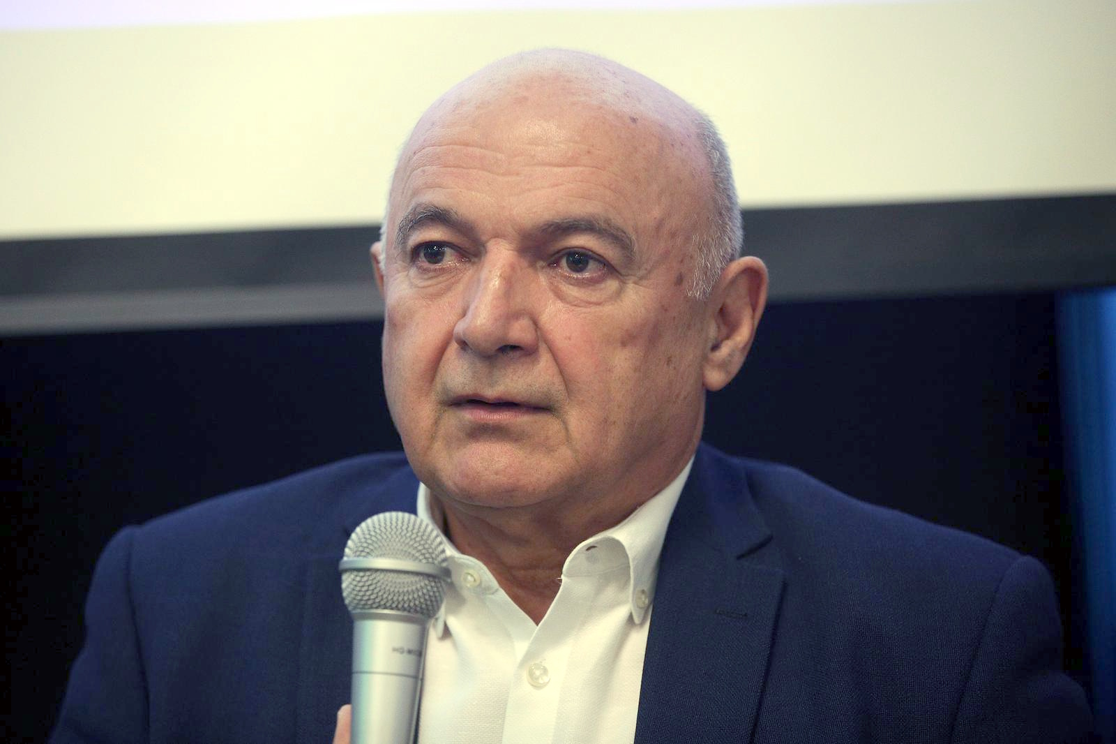 07.10.2024., Zagreb - Povodom obiljezavanja Svjetskog dana dostojanstvenog rada, te o problemima radnika privatnog sektora konferenciju za medije odrzali su Nezavisni hrvatski sindikat i Hrvatski sindikat telekomunikacija. Na konferenciji su govorili