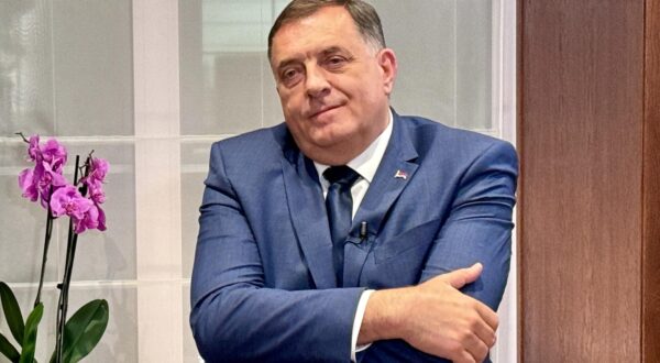 RUSSIA, ST PETERSBURG - JUNE 6, 2024: Milorad Dodik, President of Republika Srpska, gives an interview to TASS/Sipa USA Russian News Agency during the 2024 St Petersburg International Economic Forum (SPIEF) at the ExpoForum Convention and Exhibition Centre. Ilya Lazarev/TASS/Sipa USA Photo: Tass/SIPA USA