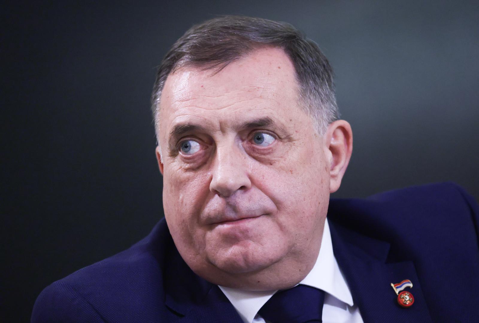 RUSSIA, KAZAN - FEBRUARY 22, 2024: Milorad Dodik, president of Republika Srpska, one of the two entities of Bosnia and Herzegovina, gives an interview to the TASS/Sipa USA Russian News Agency. Kirill Kukhmar/TASS/Sipa USA Photo: Tass/SIPA USA
