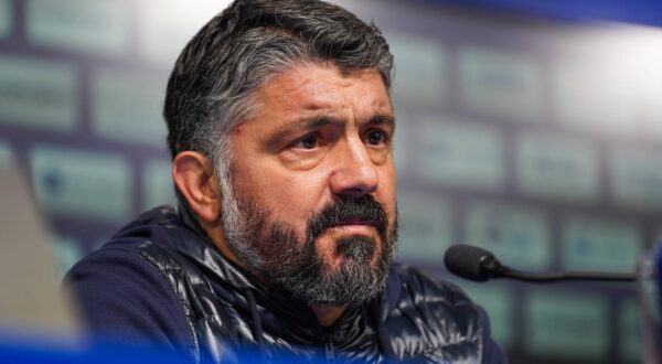 Kroatien: Fussball SuperSport 1. HNL - 02.03.2025, 24. Spieltag - GNK Dinamo Zagreb vs. HNK Hajduk Split - Stadion Maksimir Zagreb, Kroatien Pressekonferenz mit Gennaro Gattuso Hajduk Split *** Croatia Football SuperSport 1 HNL 02 03 2025, Matchday 24 GNK Dinamo Zagreb vs HNK Hajduk Split Stadion Maksimir Zagreb, Croatia Press conference with Gennaro Gattuso Hajduk Split Copyright: xLukaxKolanovicx Photo: IMAGO/Luka Kolanovic/IMAGOSPORT