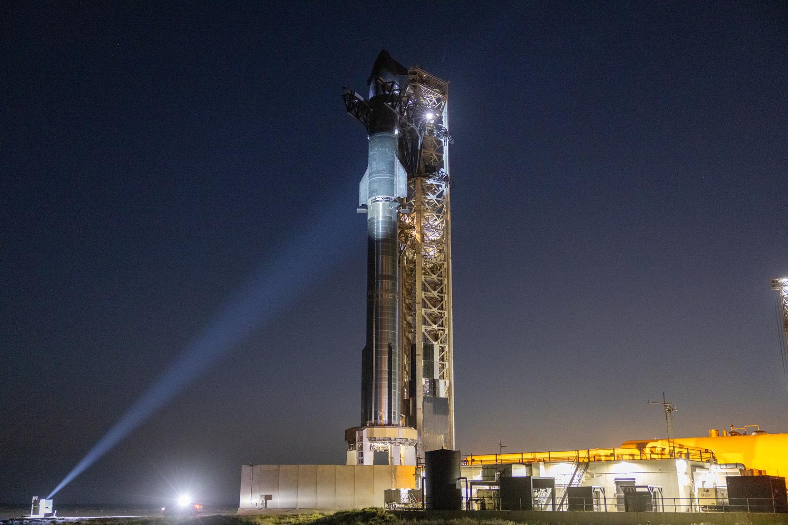 Sunset from the dunes and night time photos from the mud flats east of the SpaceX Starship flight 8 orbital launch mount Wednesday March 5th 2025 Starbase Boca Chica Cameron County Texas USA. (Photo by Scott Schilke/SipaUSA) Photo: Scott Schilke/SIPA USA