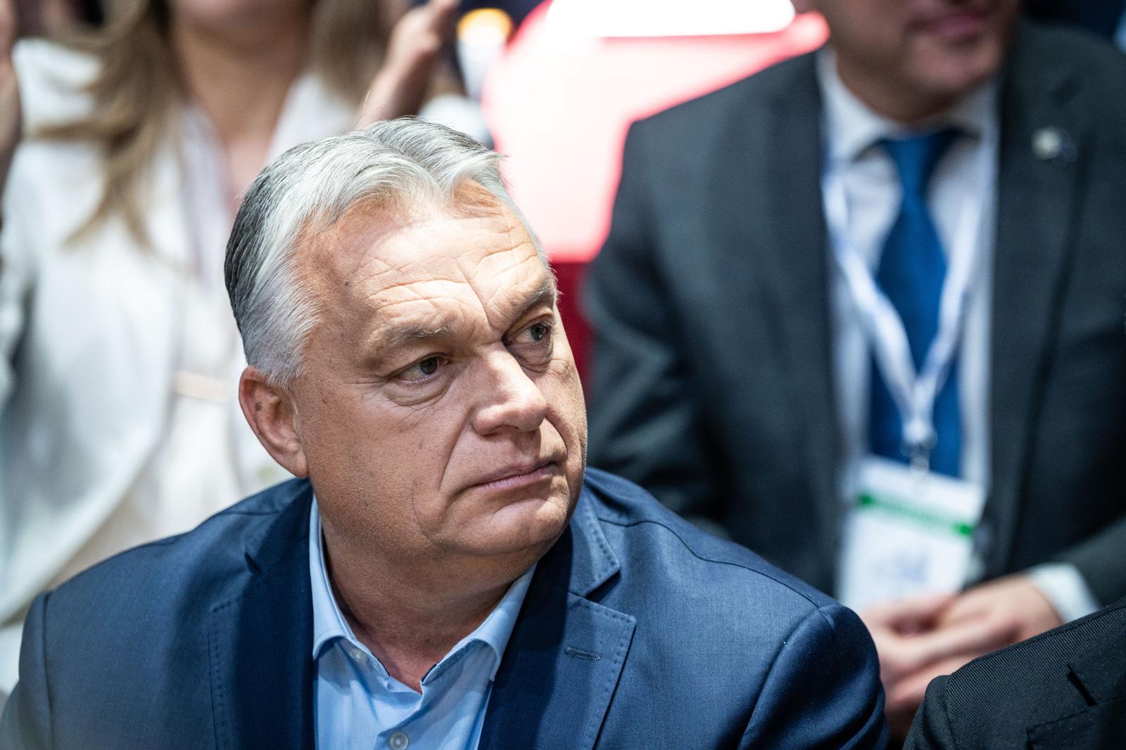 Hungarian Prime Minister Viktor Orban presided over the European Patriots Summit in Madrid. The event brought together numerous conservative leaders from across Europe under the banner of "Make Europe Great Again". The gathering highlighted discussions on national sovereignty, traditional values, and the future of the European political landscape. Madrid, February 8, 2025. (Photo by David Cruz Sanz/Alter Photos/Sipa USA) Photo: Alter Photos/SIPA USA