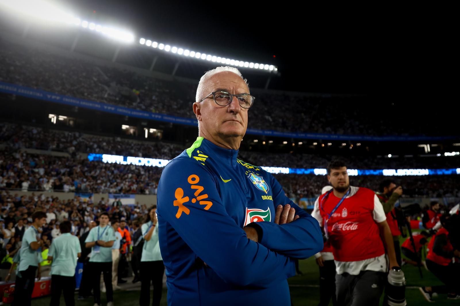 Dorival Junior Head Coach of Brasil seen during the match between Argentina and Brasil as part of FIFA World Cup 2026 Qualifier at Estadio Monumental. Final score: Argentina 4 - 1 Brasil (Photo by Roberto Tuero / SOPA Images/Sipa USA) Photo: SOPA Images/SIPA USA