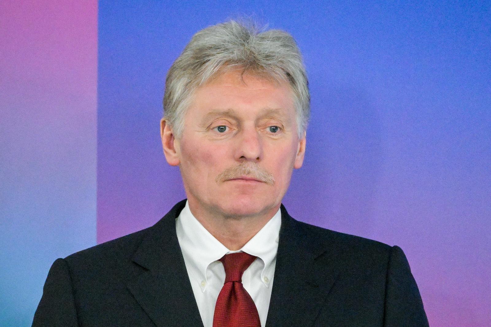 RUSSIA, MURMANSK - MARCH 27, 2025: Russian Presidential Spokesman Dmitry Peskov attends a meeting on the development of Russia's Arctic zone and the Arctic Transport Corridor. Alexei Nikolsky/Russian Presidential Press and Information Office/TASS/Sipa USA Photo: Tass/SIPA USA