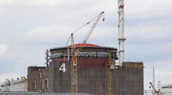 RUSSIA, ZAPOROZHYE REGION - JUNE 28, 2023: Unit 4 of the Zaporizhzhia Nuclear Power Plant stands in Energodar. With six 1GW units, it is the largest and highest in capacity nuclear power facility in Europe. Alexander Polegenko/TASS/Sipa USA Photo: Tass/SIPA USA