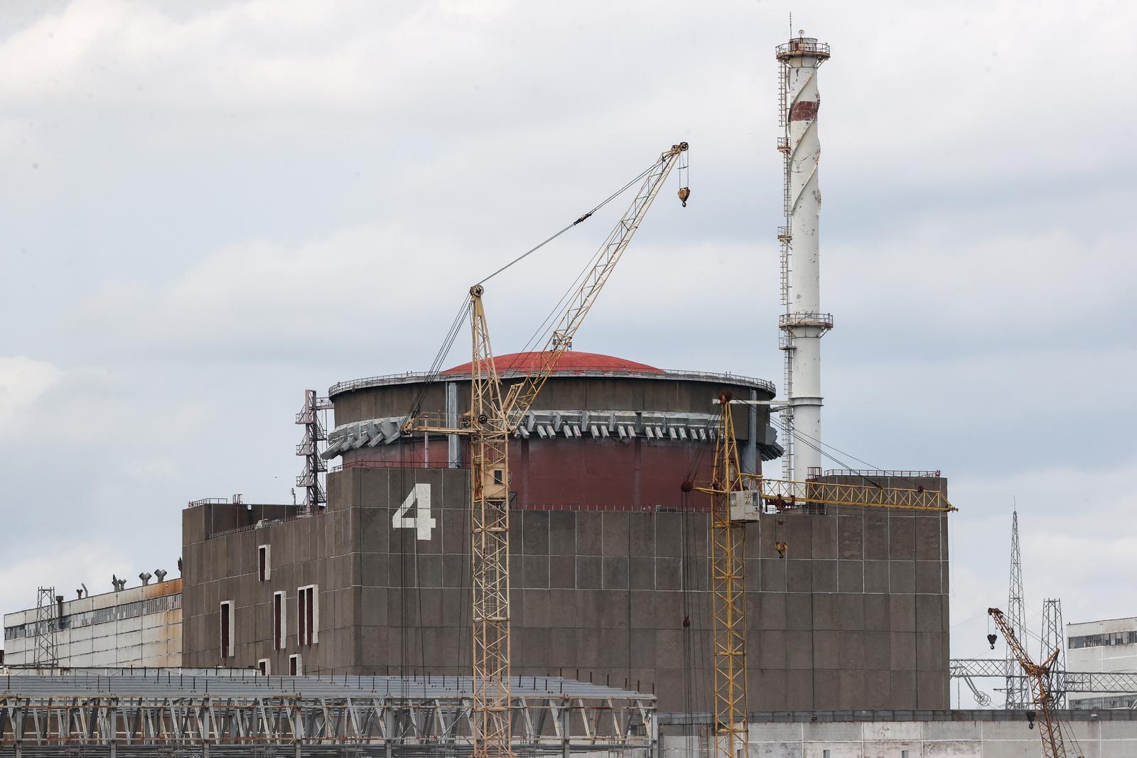 RUSSIA, ZAPOROZHYE REGION - JUNE 28, 2023: Unit 4 of the Zaporizhzhia Nuclear Power Plant stands in Energodar. With six 1GW units, it is the largest and highest in capacity nuclear power facility in Europe. Alexander Polegenko/TASS/Sipa USA Photo: Tass/SIPA USA