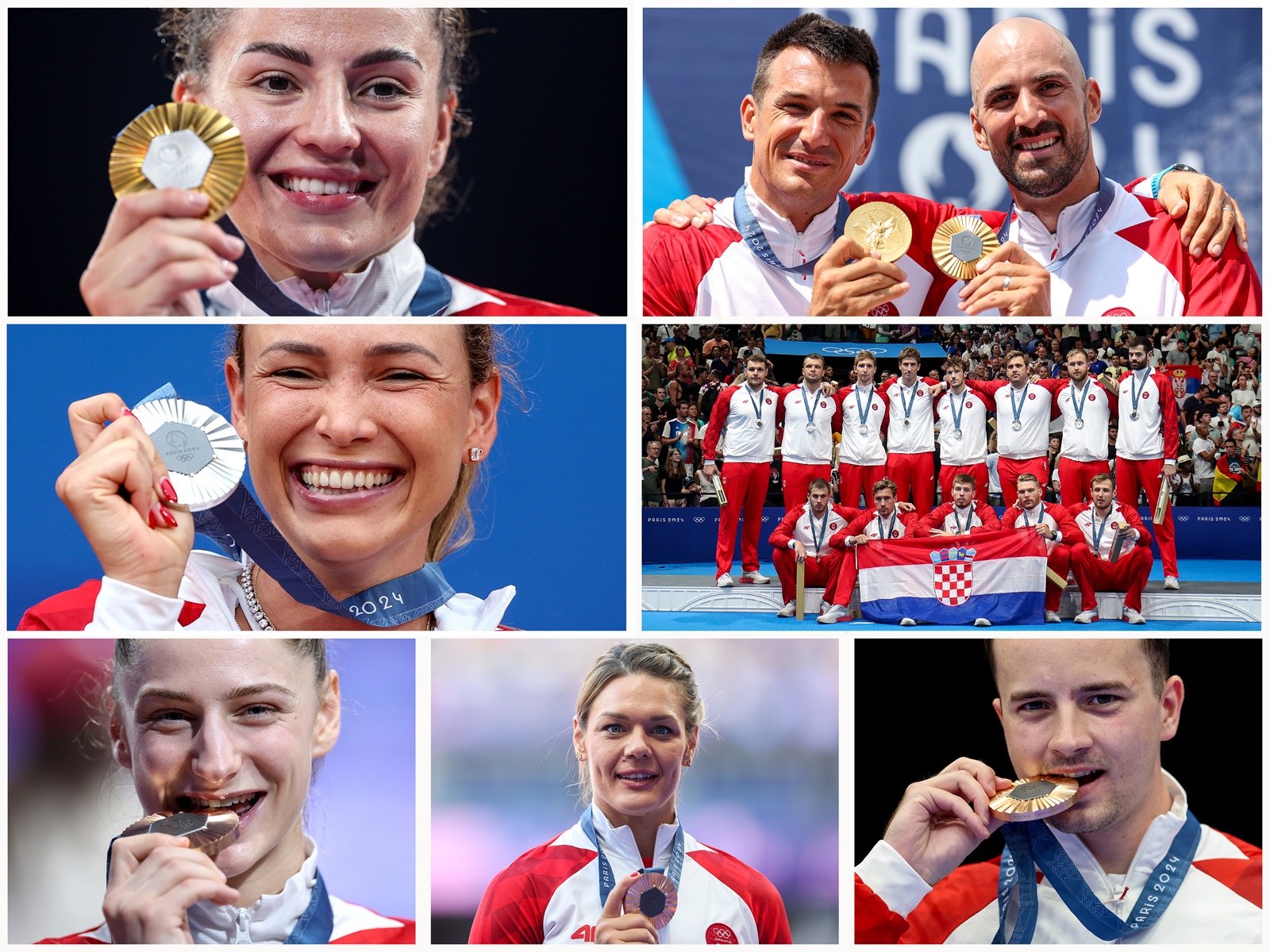 11.08.2024., Pariz, Francuska - XXXIII. Olimpijske igre Pariz 2024. Hrvatska je osvojila ukupno sedam medalja na Olimpijskim igrama Pariz 2024. Zlatnu medalju osvojila je Brabara Matic i braca Sinkovic, srebrnu medalju osvojila je Donna Vekic i vaterpolisti, a broncanu Miran Maricic, Sandra Elkasevic i Lena Stojkovic. Photo: Igor Kralj/PIXSELL