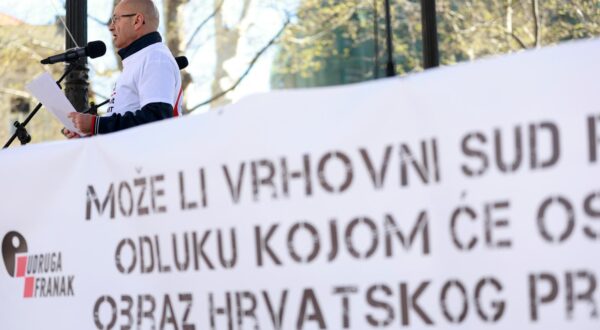01.04.2023., Zagreb - U parku Zrinjevac organiziran prosvjed Udruge franak pod nazivom "Vrijeme je!". Goran Aleksic Photo: Sanjin Strukic/PIXSELL
