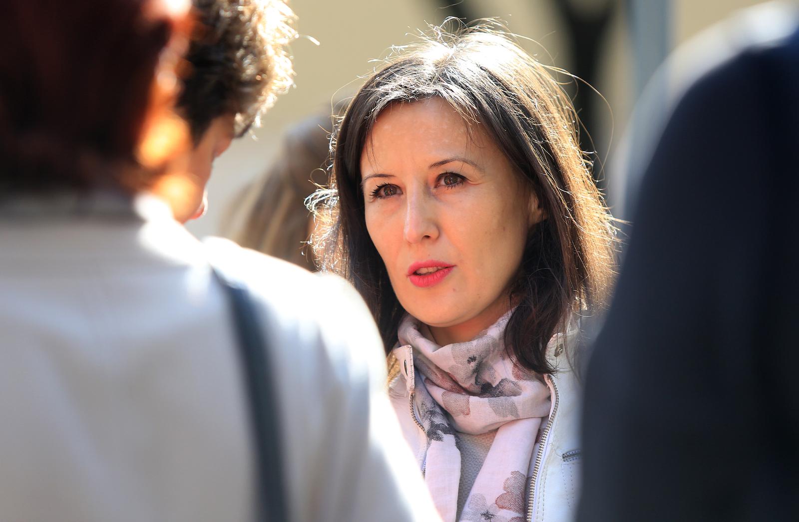 02.03.2019. , Zagreb -  Hrvatsko novinarstvo drustvo organiziralo prosvjednu setnju OTELI STE MEDIJE, NOVINARSTVO NE DAMO!. Dalija Oreskovic. Photo: Marko Prpic/PIXSELL