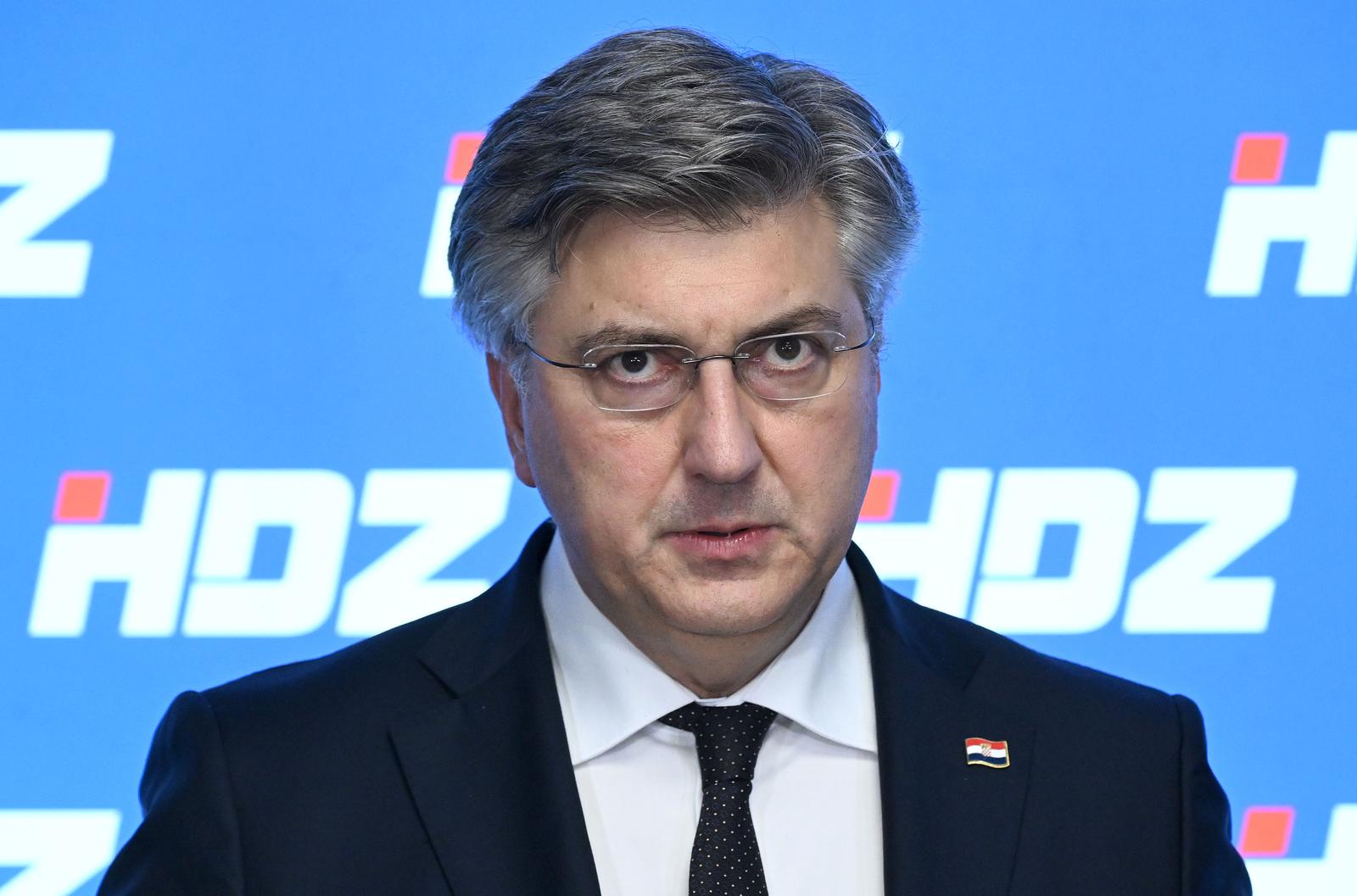 04.03.2025., Zagreb - Zajednicka sjednica Predsjednistva i Nacionalnog odbora HDZ-a. Premijer Andrej Plenkovic dao izjavu nakon sjednice.  Photo: Marko Lukunic/PIXSELL