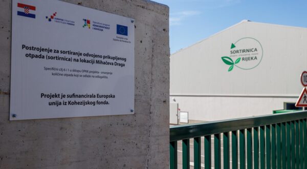 04.04.2023., Rijeka - Sortirnica odvojenog prikupljenog otpada Mihaceva Draga, koja je financirana novcem Eu Fondova a sada je predmet istrage. Photo: Nel Pavletic/PIXSELL
