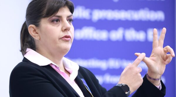 04.11.2022., Zagreb - Kuca Europe. Europska javna tuziteljica Laura Codruta Kovesi odrzala je konferenciju za medije. Photo: Sanjin Strukic/PIXSELL