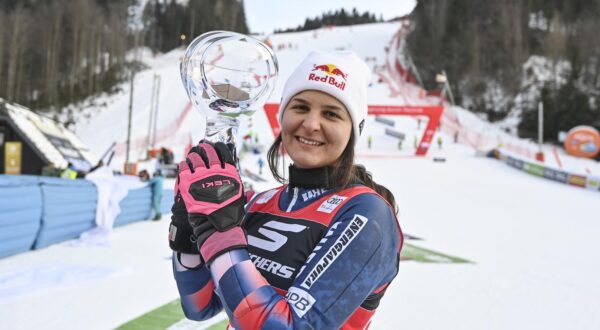 05.01.2025., Kranjska Gora, Slovenija - Utrka zenskog slaloma FIS Svjetskog skijaskog kupa. Zrinka Ljutic pobjednica je utrke. Photo: Igor Soban/PIXSELL