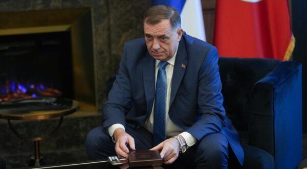 06.03.2025., Palata Republike, Banja Luka (BiH) - Predsjednik Republike Srpske Milorad Dodik se sastao sa predsjednikom Vlade Republike Srbije Milosem Vucevicem. Photo: Dejan Rakita/PIXSELL