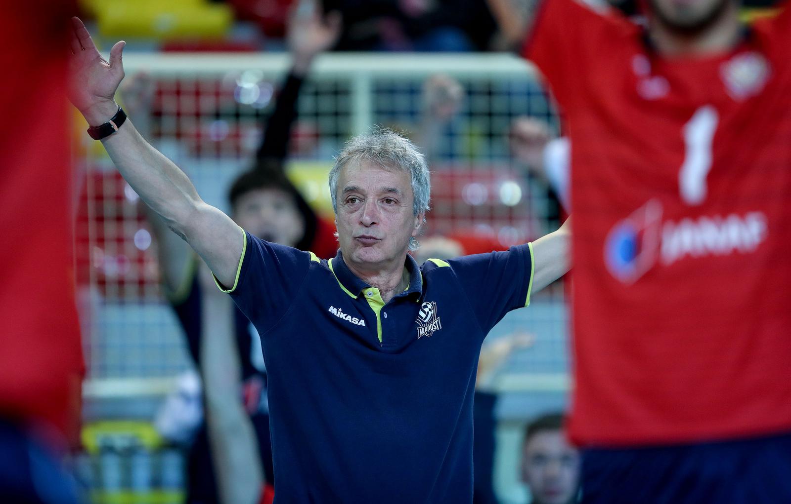 07.11.2019., Zagreb, Dom odbojke Bojan Stranic - Odbojkaska utakmica drugog pretkola CEV Lige prvaka izmedju HAOK Mladost - SK Zadruga Aich-Dob. Radovan Malevic.rPhoto: Igor Kralj/PIXSELL