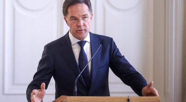 10.03.2025., Sarajevo, Bosna i Hercegovina - Generalni sektetar NATO-a Mark Rutte odrzao zajednicku konferenciju za medijima sa clanovima Predsjednistva BiH. Photo: Armin Durgut/PIXSELL