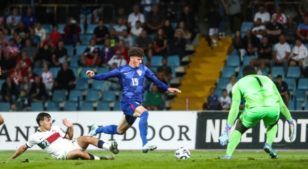 10.09.2024., stadion Branko Cavlovic Cavlek, Karlovac - Kvalifikacije za Europsko U-21 prvenstvo, Hrvatska U-21 - Portugal U-21. Photo: Luka Stanzl/PIXSELL