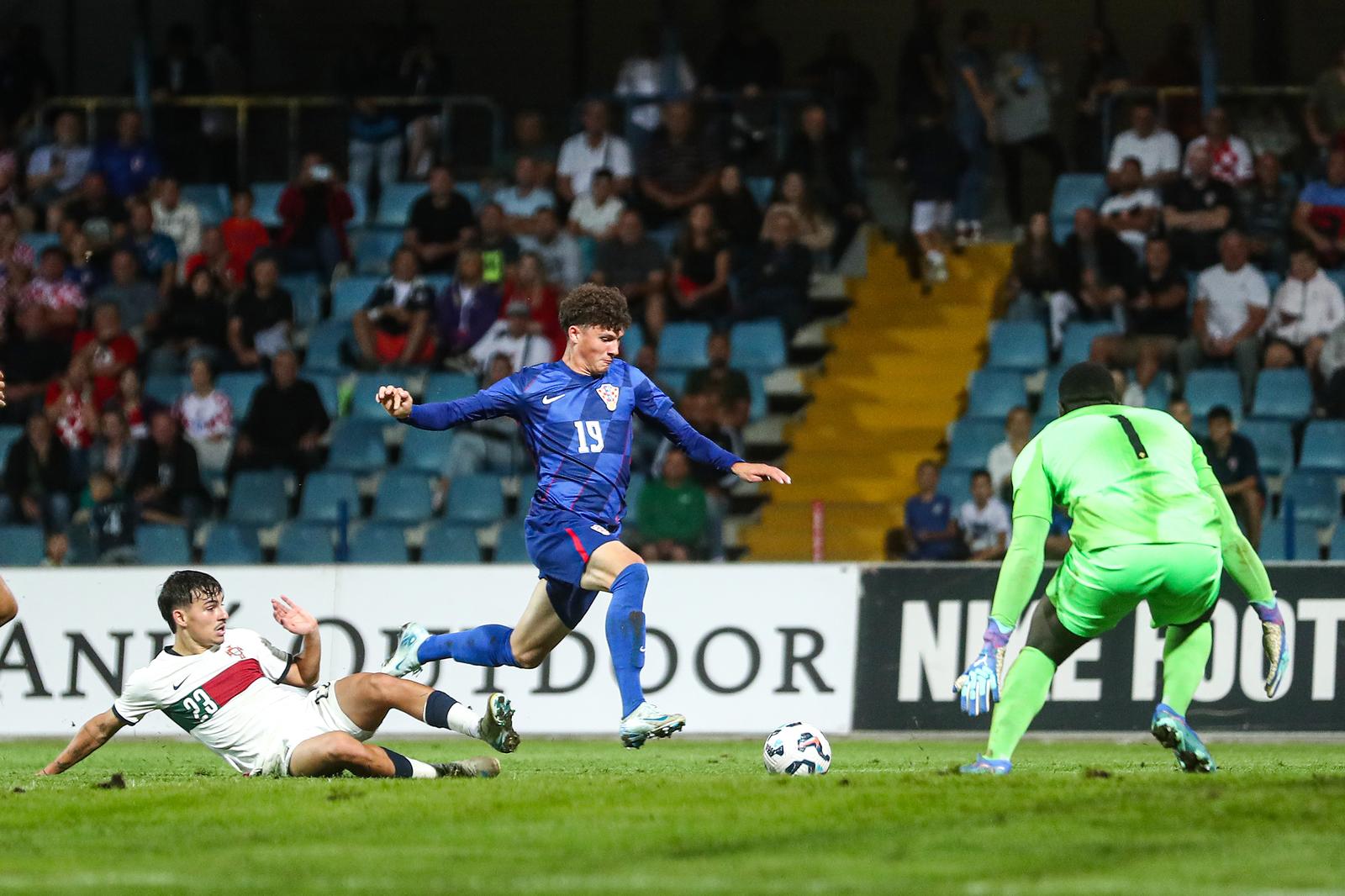 10.09.2024., stadion Branko Cavlovic Cavlek, Karlovac - Kvalifikacije za Europsko U-21 prvenstvo, Hrvatska U-21 - Portugal U-21. Photo: Luka Stanzl/PIXSELL