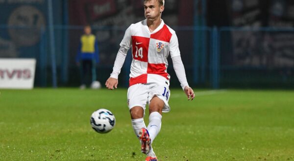 11.10.2024., Gradski stadion Ivan Kusek Apas, Koprivnica - Kvalifikacije za UEFA Europsko U-21 prvenstvo, skupina G, Hrvatska - Andora.
Photo: Vjeran Zganec Rogulja/PIXSELL Photo: Vjeran Zganec Rogulja/PIXSELL